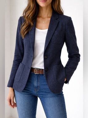 Talbots Blue  Aberdeen Blazer Classic Tailored Fit